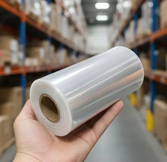 12 Inch Stretch Film Wrap – 15 Micron, 3.2 Kg Hand Wrap for Packaging & Bundling