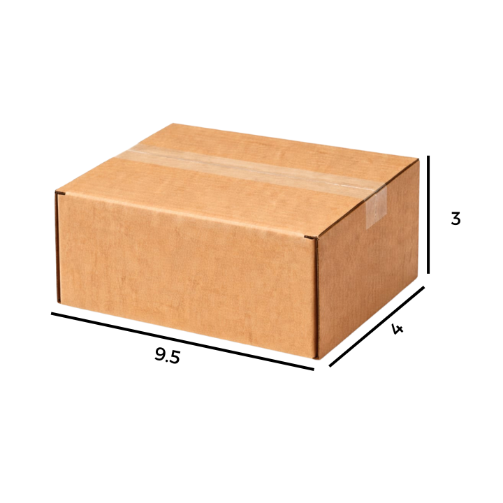3 Ply 9.5 X 4 X 3 Inches Brown Corrugated Boxes