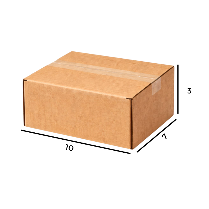 10 X 7 X 3 Inch Slotted Universal Corrugated Box | 380 GSM | 3-Ply | Eco-Friendly | 100% Recyclable