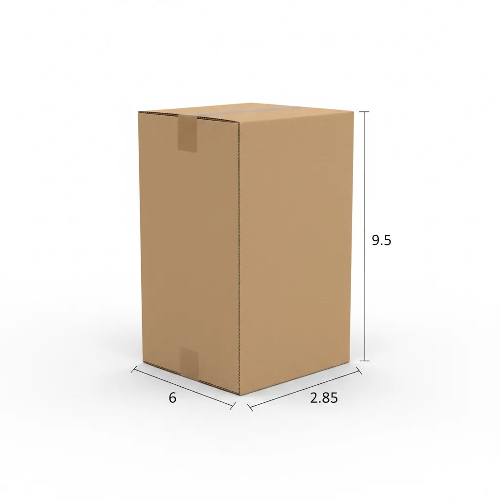 3 Ply 6 X 2.85 X 9.50 Inches Brown Corrugated Boxes