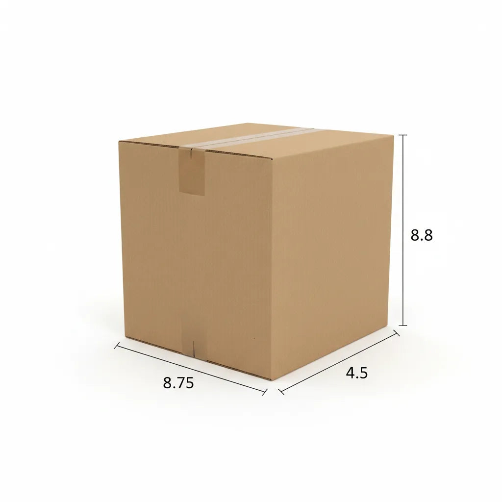 5 Ply 8.75 X 4.5 X 8.80 Inches Brown Corrugated Boxes