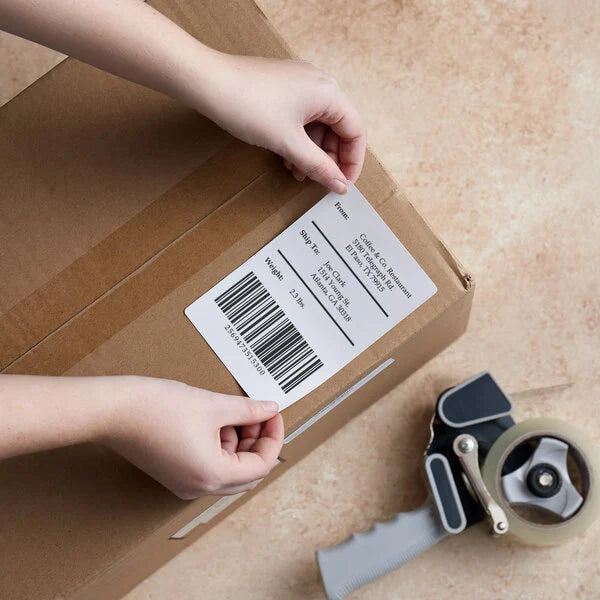 100mm x 150mm Direct Thermal Shipping Labels, 4"x 6" Sticker Rolls, 400 Labels per Roll, Strong Adhesive, Barcode Compatible for E-Commerce