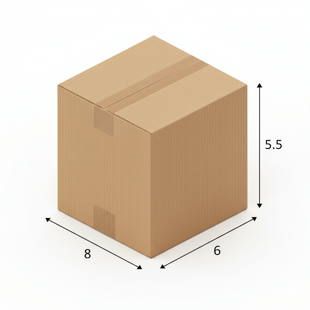 8 X 6 X 5.5 Inch Slotted Universal Corrugated Box | 380 GSM | 3-Ply | Eco-Friendly | 100% Recyclable