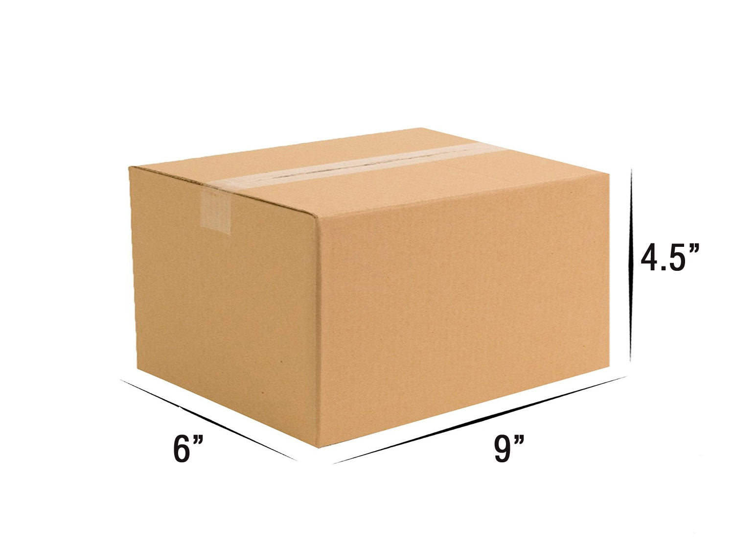 9 x 6 x 4.5 Inch Slotted Universal Corrugated Box | 380 GSM | 3-Ply | Eco-Friendly | 100% Recyclable