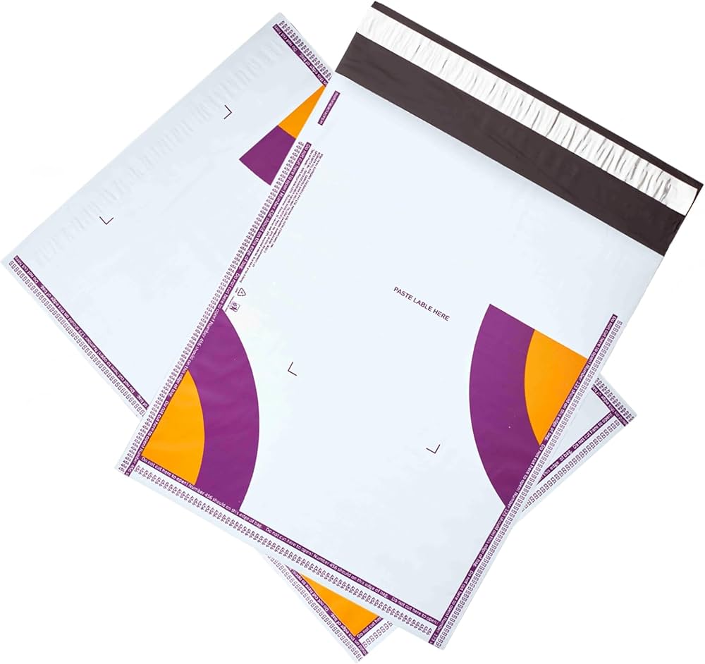 10 X 12  Meesho OPAQUE Courier Bags With Barcode & No Pod | | 51 Microns | Pack of 100