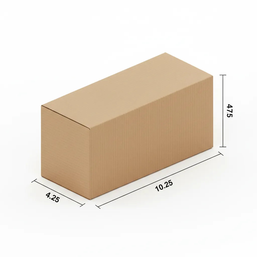 3 Ply 10.25 X 4.25 X 4.75 Inches Brown Corrugated Boxes
