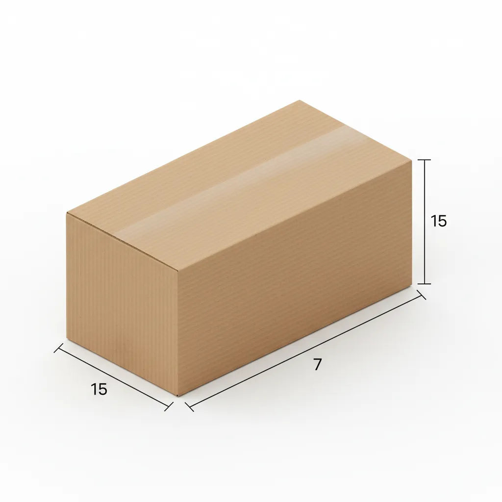 3 Ply 15 X 7 X 15 Inches Brown Corrugated Boxes