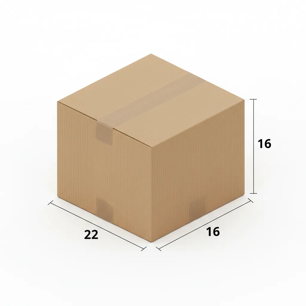 5 Ply 22 X 16 X 16 Inches Brown Corrugated Boxes
