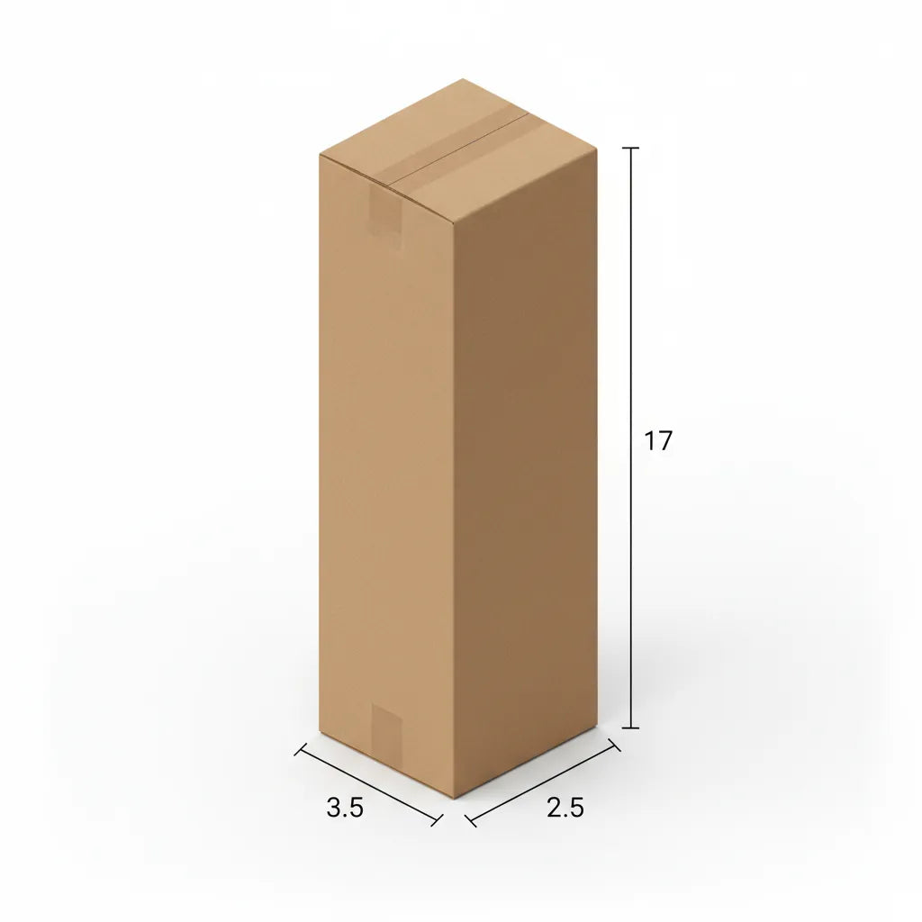3 Ply 3.5 X 2.5 X 17 Inches Brown Corrugated Boxes