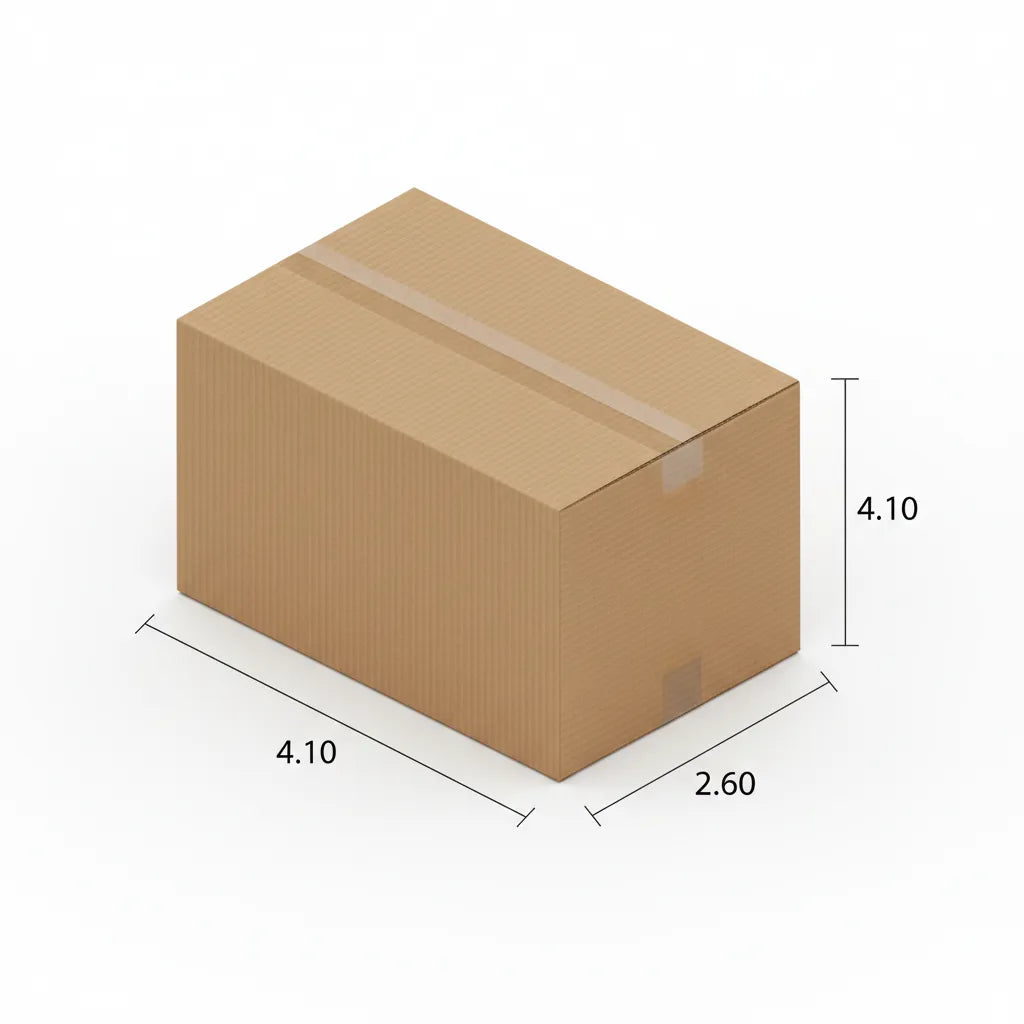 3 Ply 4.10 X 2.60 X 4.10 Inches Brown Corrugated Boxes