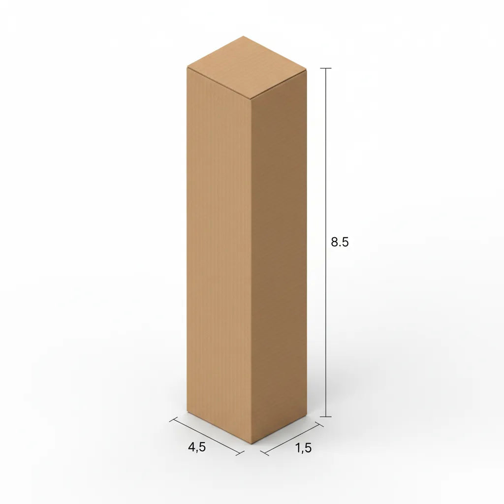 4.5 x 1.5 x 8.5 inch Literature Mailer Corrugated Box | 380 GSM | 3-Ply | Eco-Friendly | 100% Recyclable