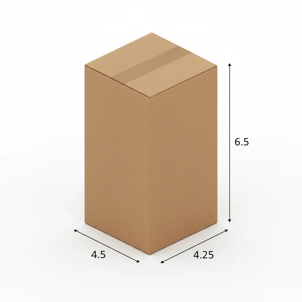 3 Ply 4.5 X 4.25 X 6.5 Inches Brown Corrugated Boxes