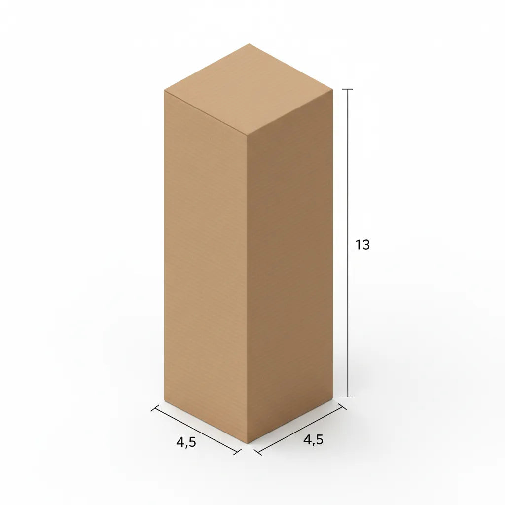 3 Ply 4.5 X 4.5 X 13 Inches Brown Corrugated Boxes