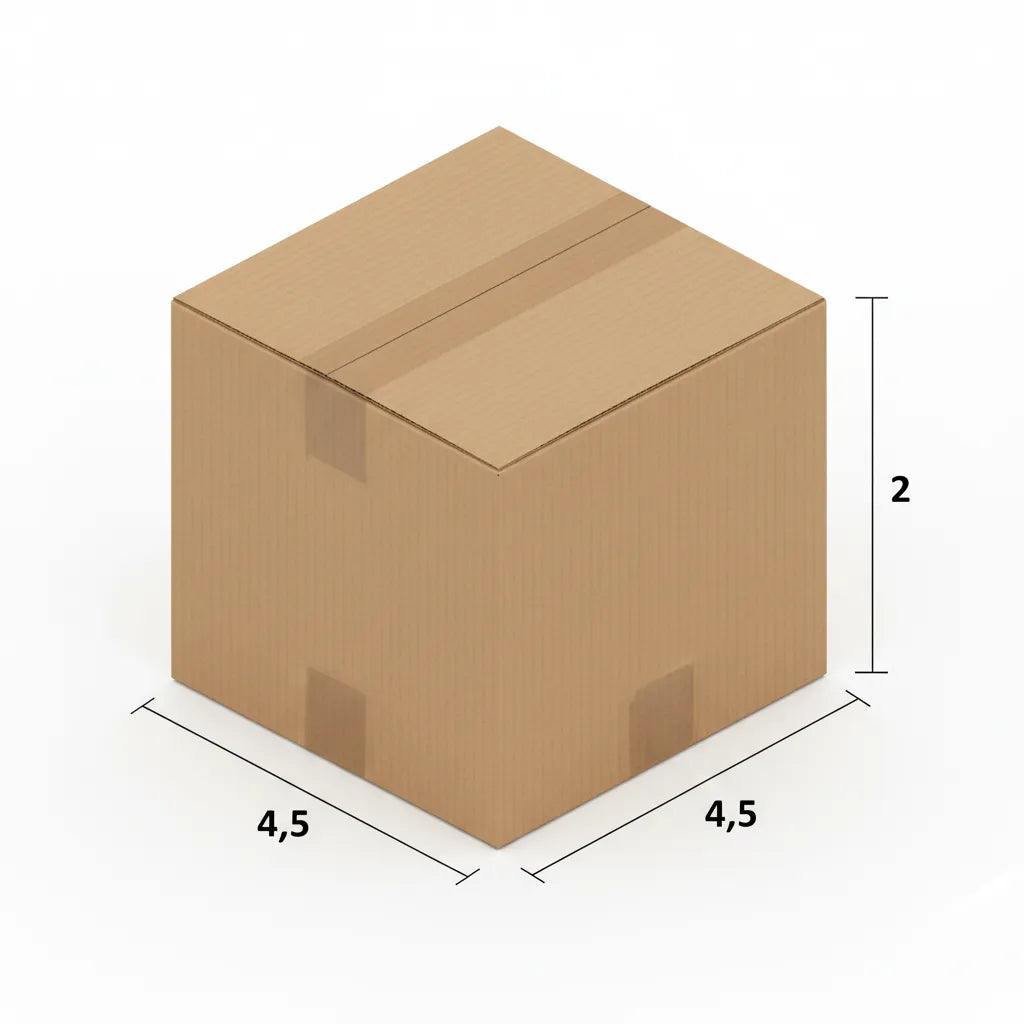 3 Ply 4.5 X 4.5 X 2 Inches Brown Corrugated Boxes