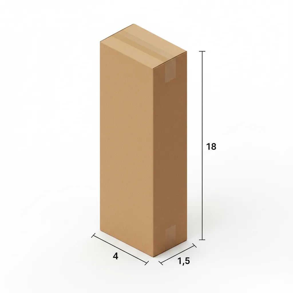 3 Ply 4 X 1.5 X 18 Inches Brown Corrugated Boxes