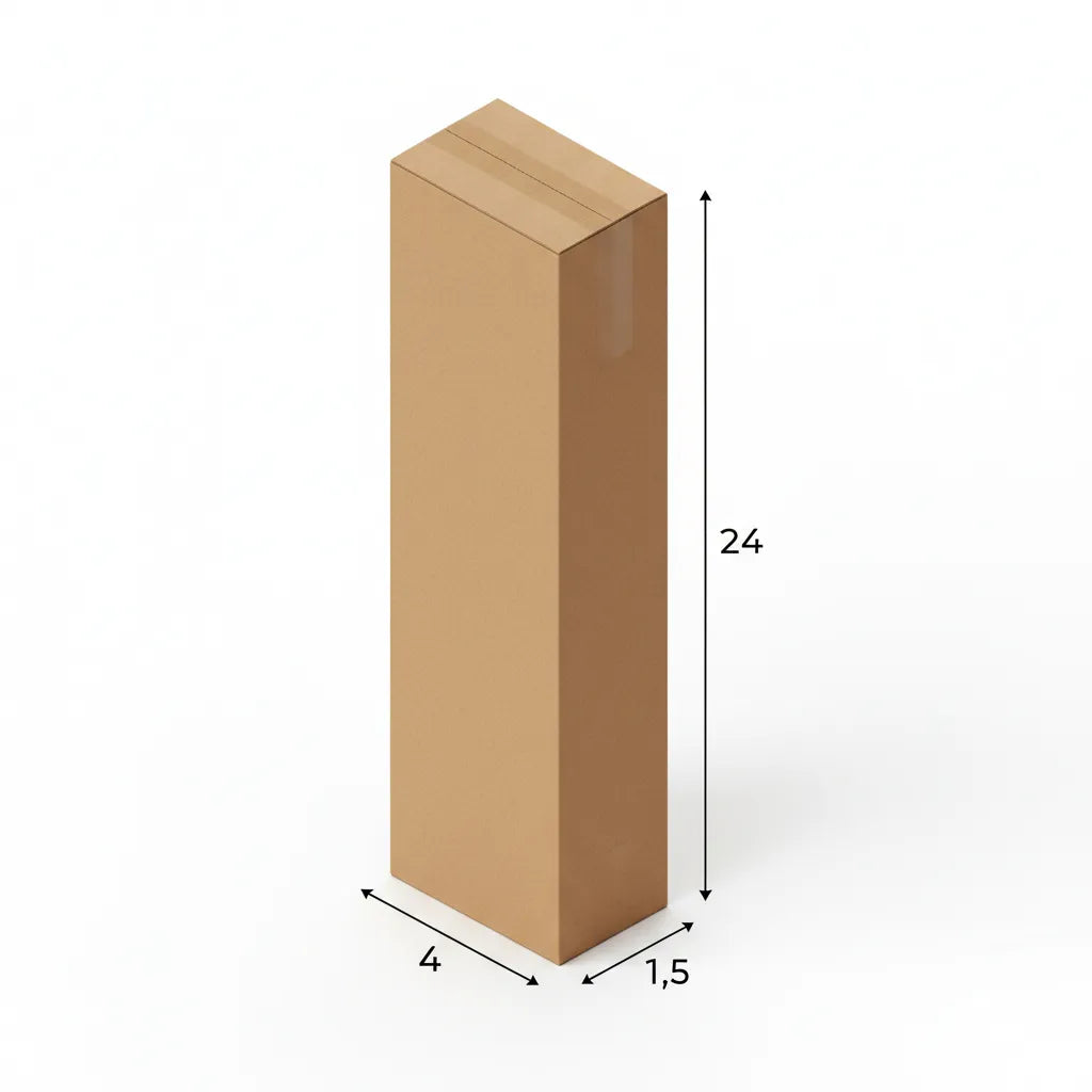 3 Ply 4 X 1.5 X 24 Inches Brown Corrugated Boxes