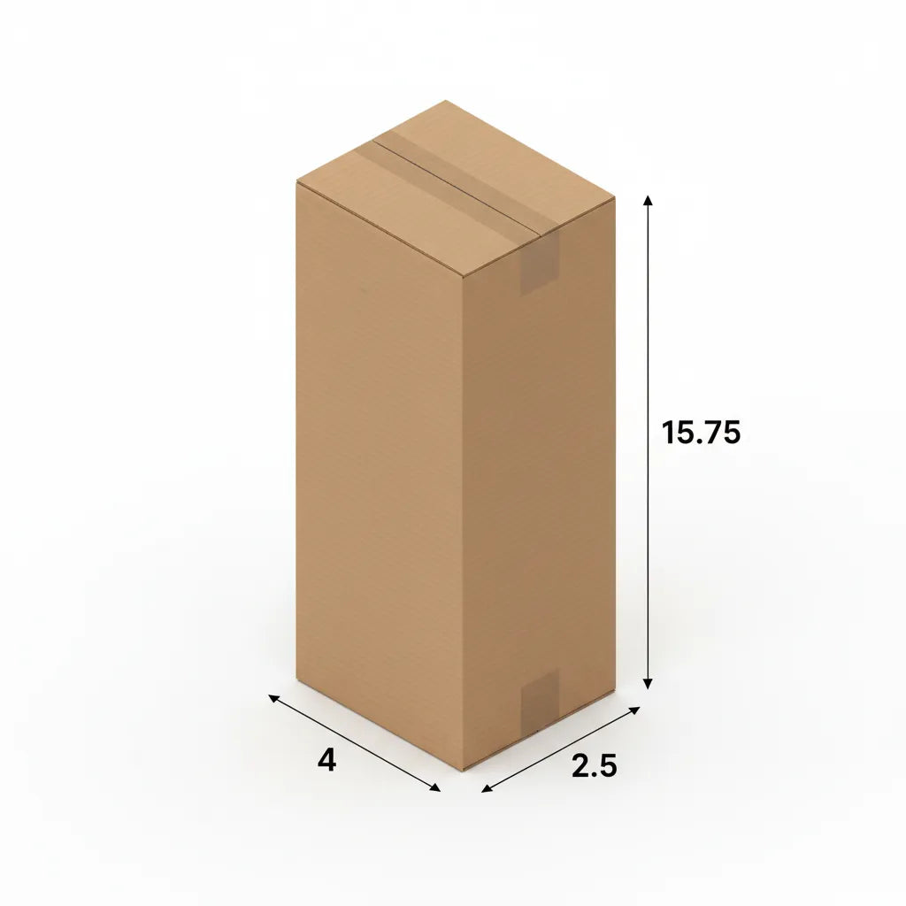 3 Ply 4 X 2.5 X 15.75 Inches Brown Corrugated Boxes