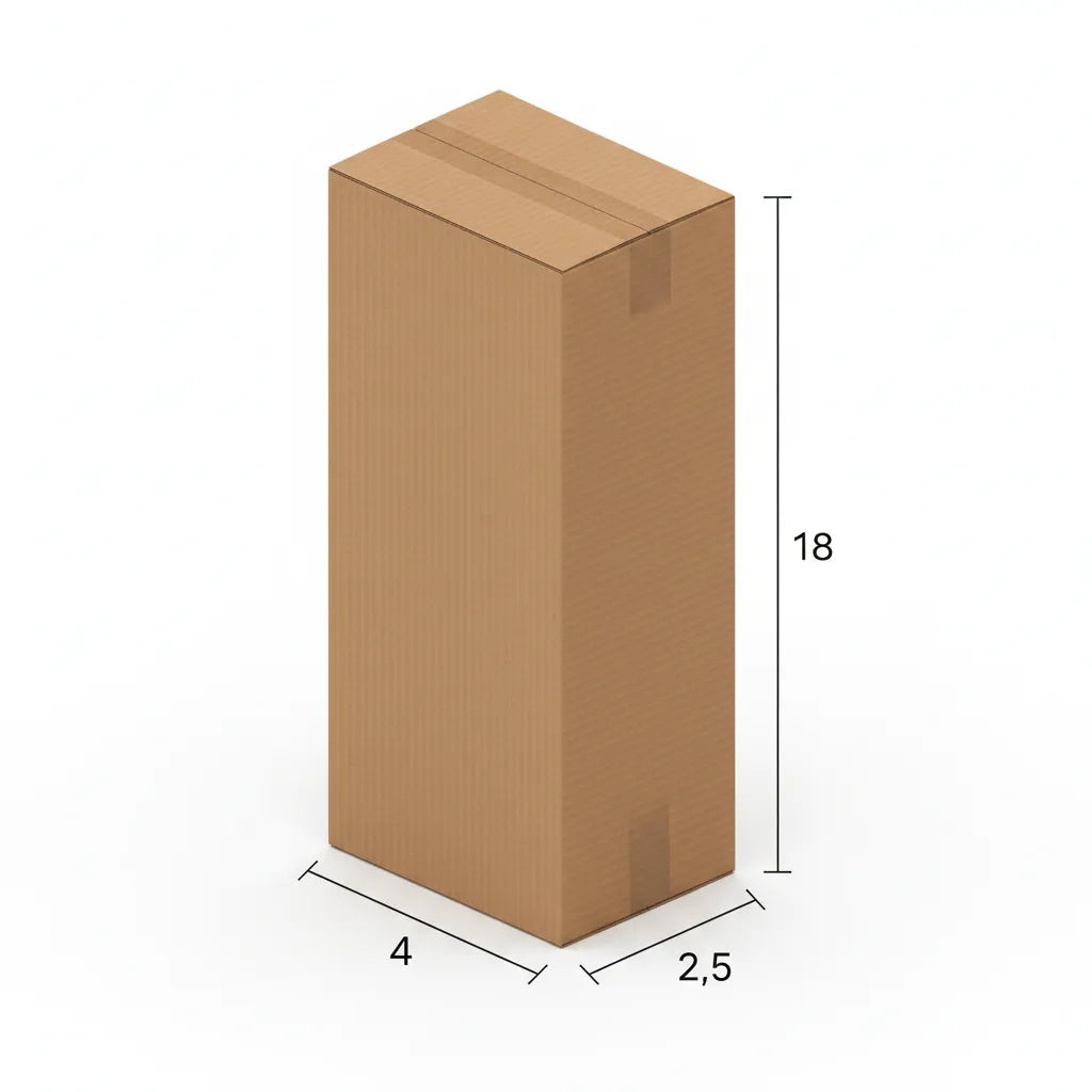 4 X 2.5 X 18 Inch Slotted Universal Corrugated Box | 380 GSM | 3-Ply | Eco-Friendly | 100% Recyclable