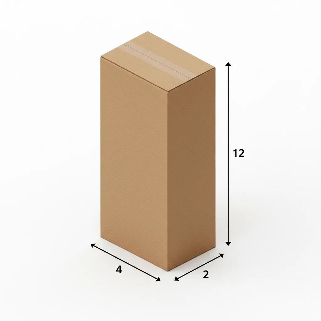 3 Ply 4 X 2 X 12 Inches Brown Corrugated Boxes