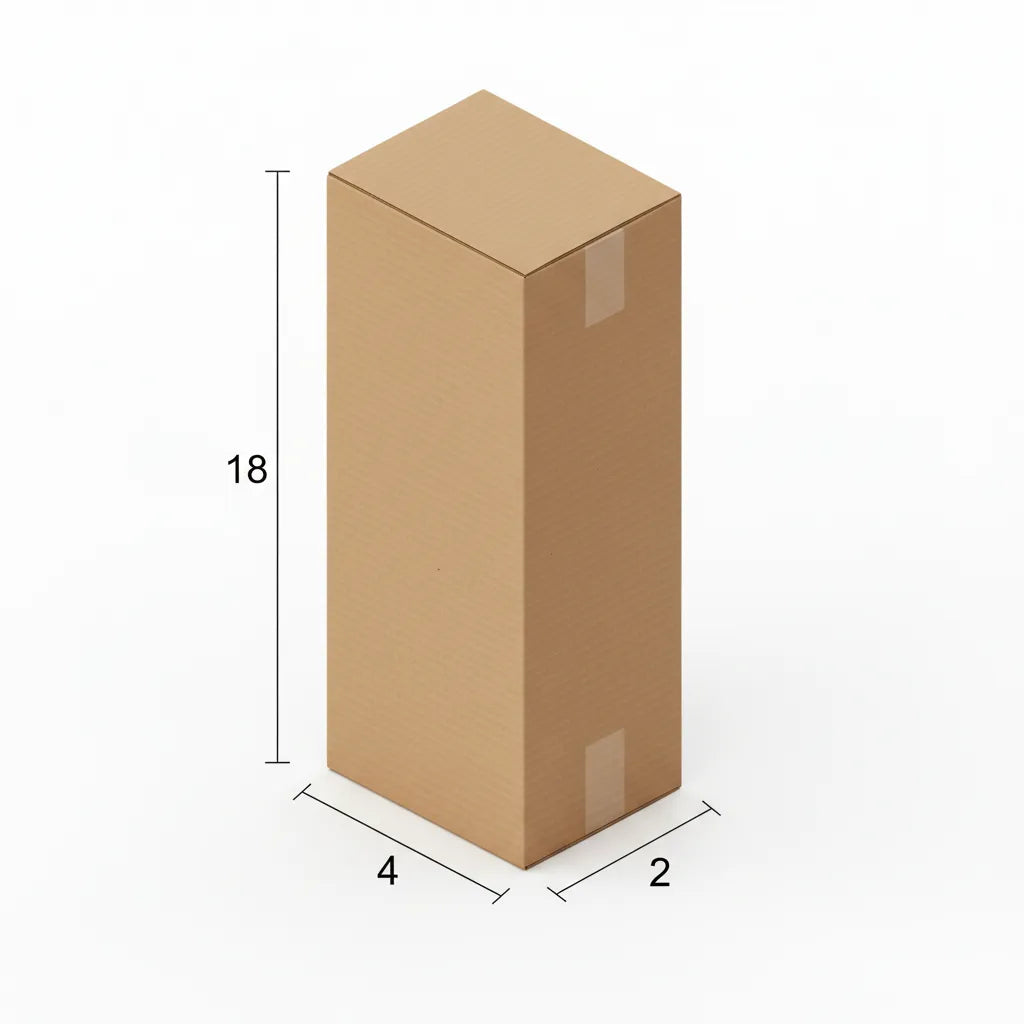 4 X 2 X 18 Inch Slotted Universal Corrugated Box | 380 GSM | 3-Ply | Eco-Friendly | 100% Recyclable