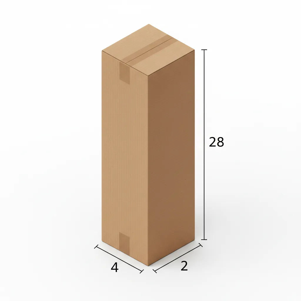 3 Ply 4 X 2 X 28 Inches Brown Corrugated Boxes