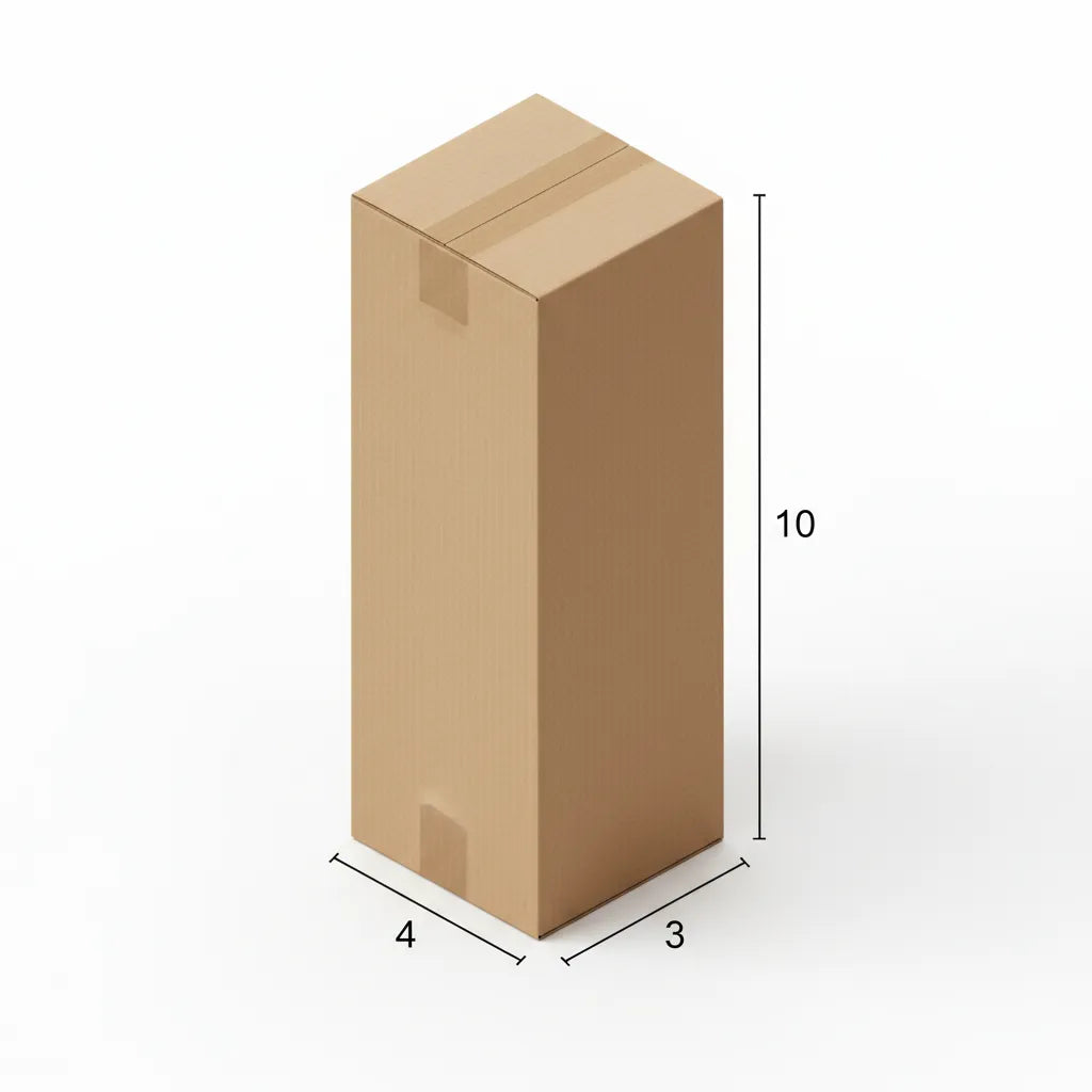 4 X 3 X 10 inch Mailer Corrugated Box | 380 GSM | 3-Ply | Eco-Friendly | 100% Recyclable