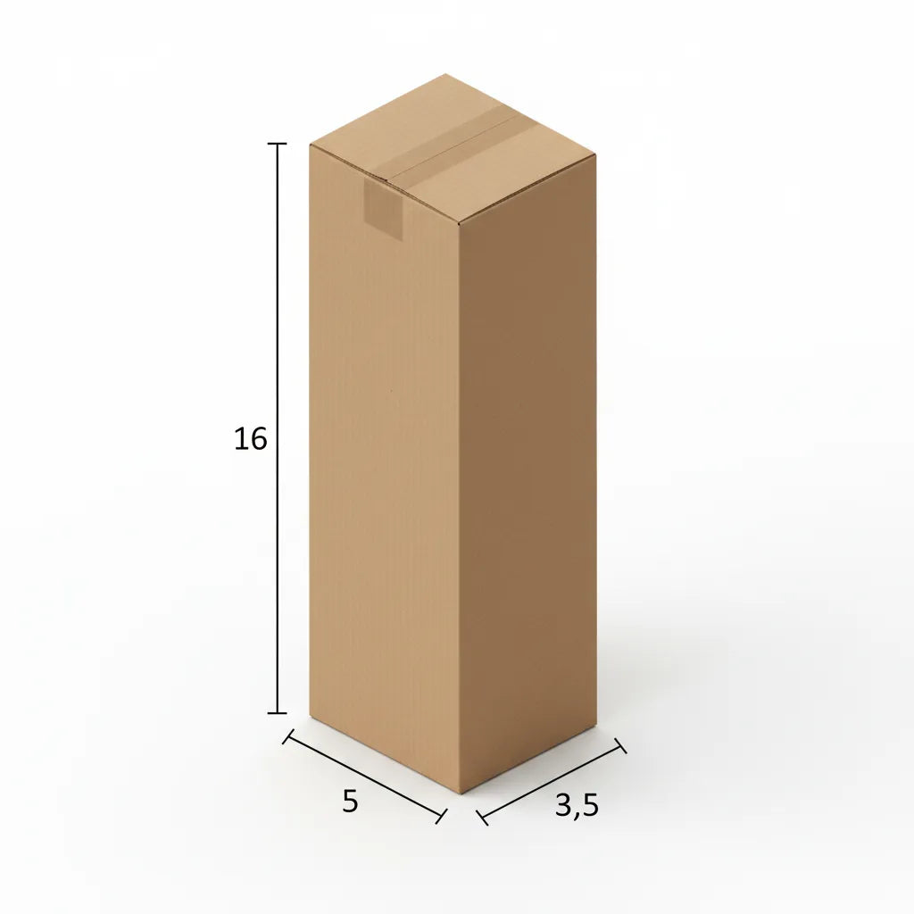 3 Ply 5 X 3.5 X 16 Inches Brown Corrugated Boxes