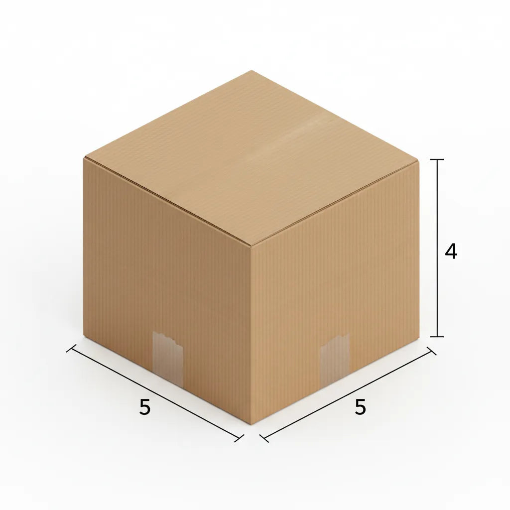 3 Ply 5 X 5 X 4 Inches Brown Corrugated Boxes