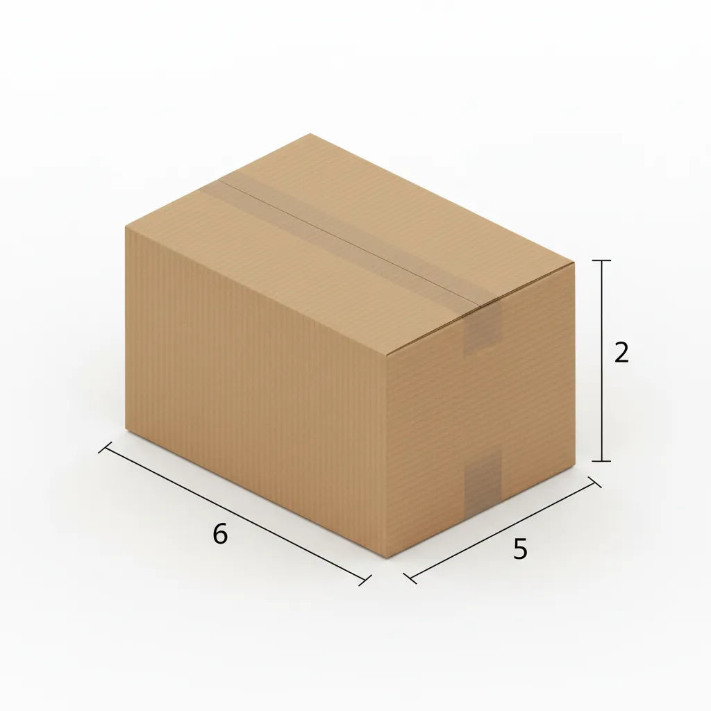 3 Ply 6 X 5 X 2 Inches Brown Corrugated Boxes