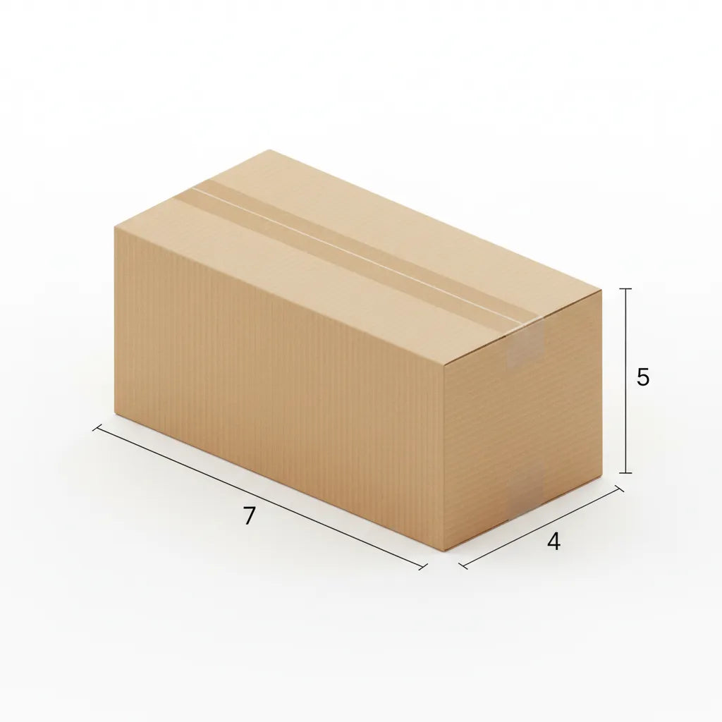 3 Ply 7 X 4 X 5 Inches Brown Corrugated Boxes
