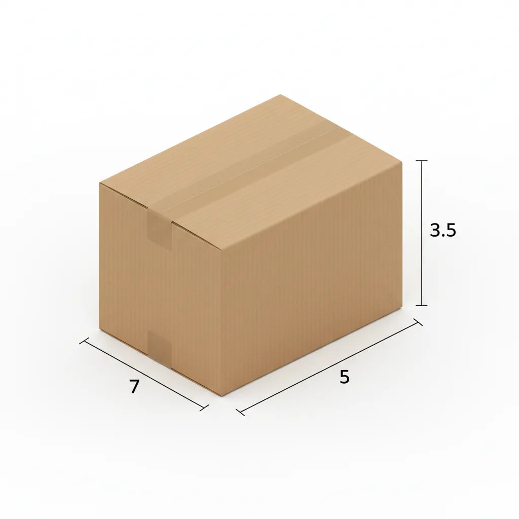 3 Ply 7 X 5 X 3.5 Inches Brown Corrugated Boxes