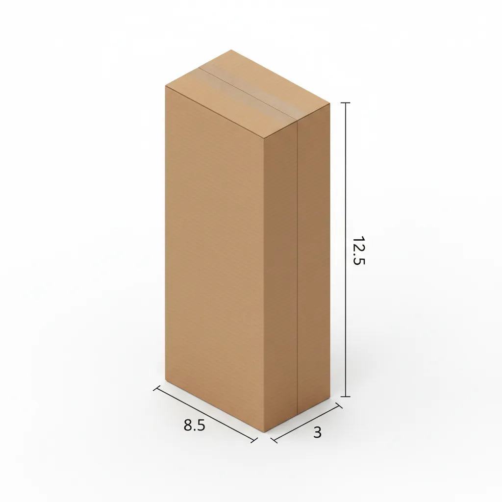 3 Ply 8.5 X 3 X 12.5 Inches Brown Corrugated Boxes