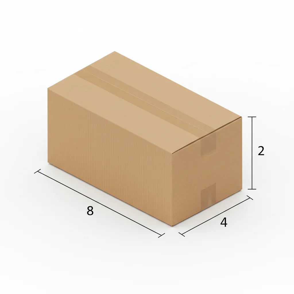 3 Ply 8 X 4 X 2 Inches Brown Corrugated Boxes