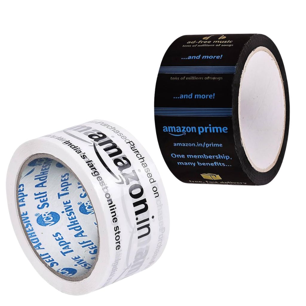2-Inch Amazon Packaging Tape (Black & White)