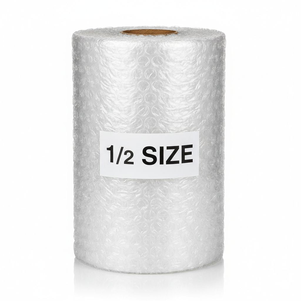 Air Bubble Wrap 1/2 Cut | 19 Inch Width | 100 Meter Roll | C-Bubble Packaging Film